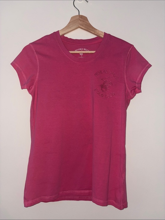 Beverly Hills Polo Club Tops - Beverly Hills Polo Club Women's Crewneck Short Sleeve Tee - Hot Pink